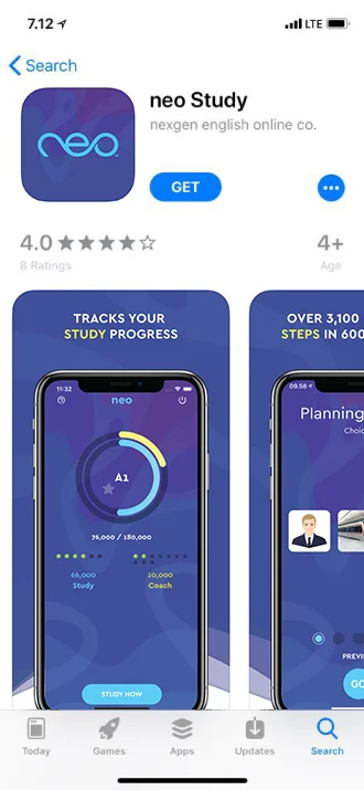 Download aplikasi neo Study di App Store atau Google Play